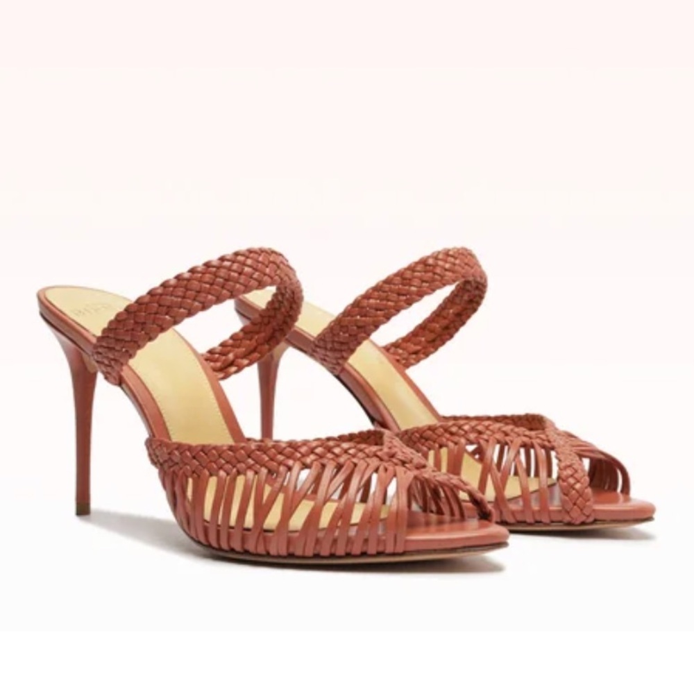 ALEXANDRE BIRMAN Birman Agatha Mule Nappa Kiss Guava Heels